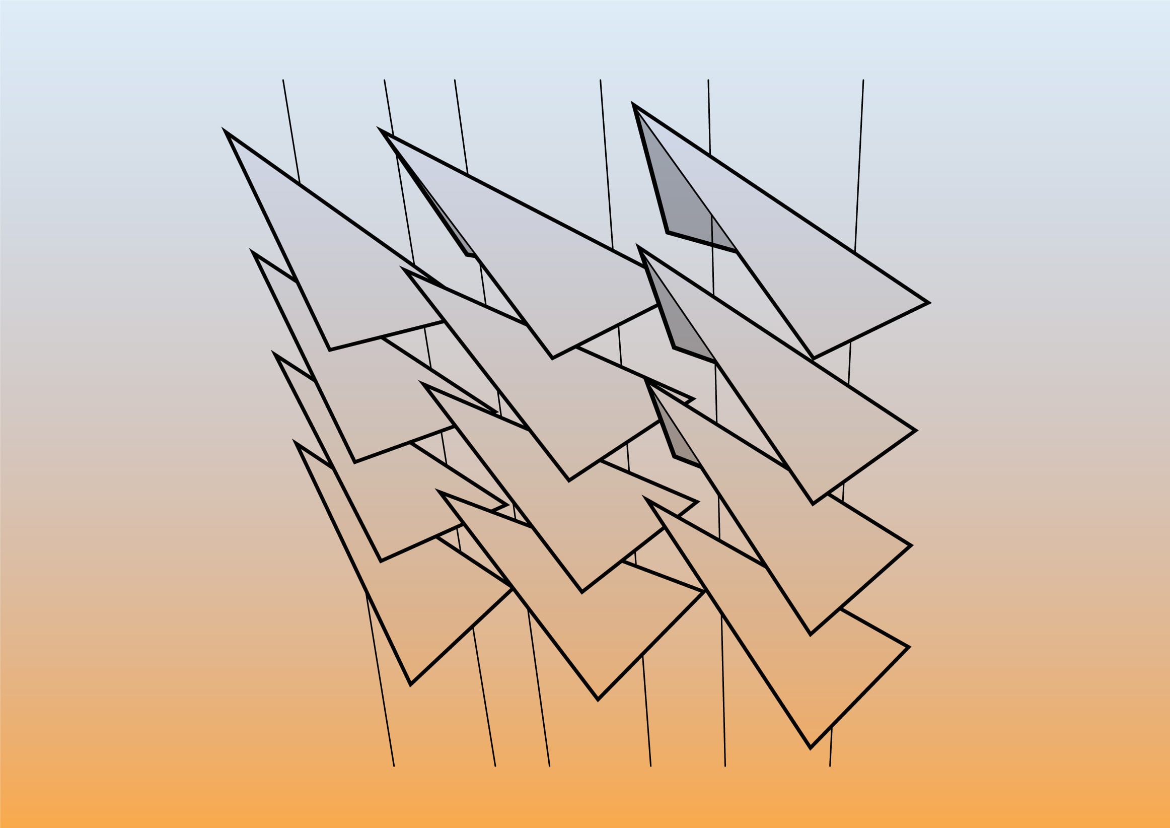 ANScreen Illustration Grey Orange Gradient