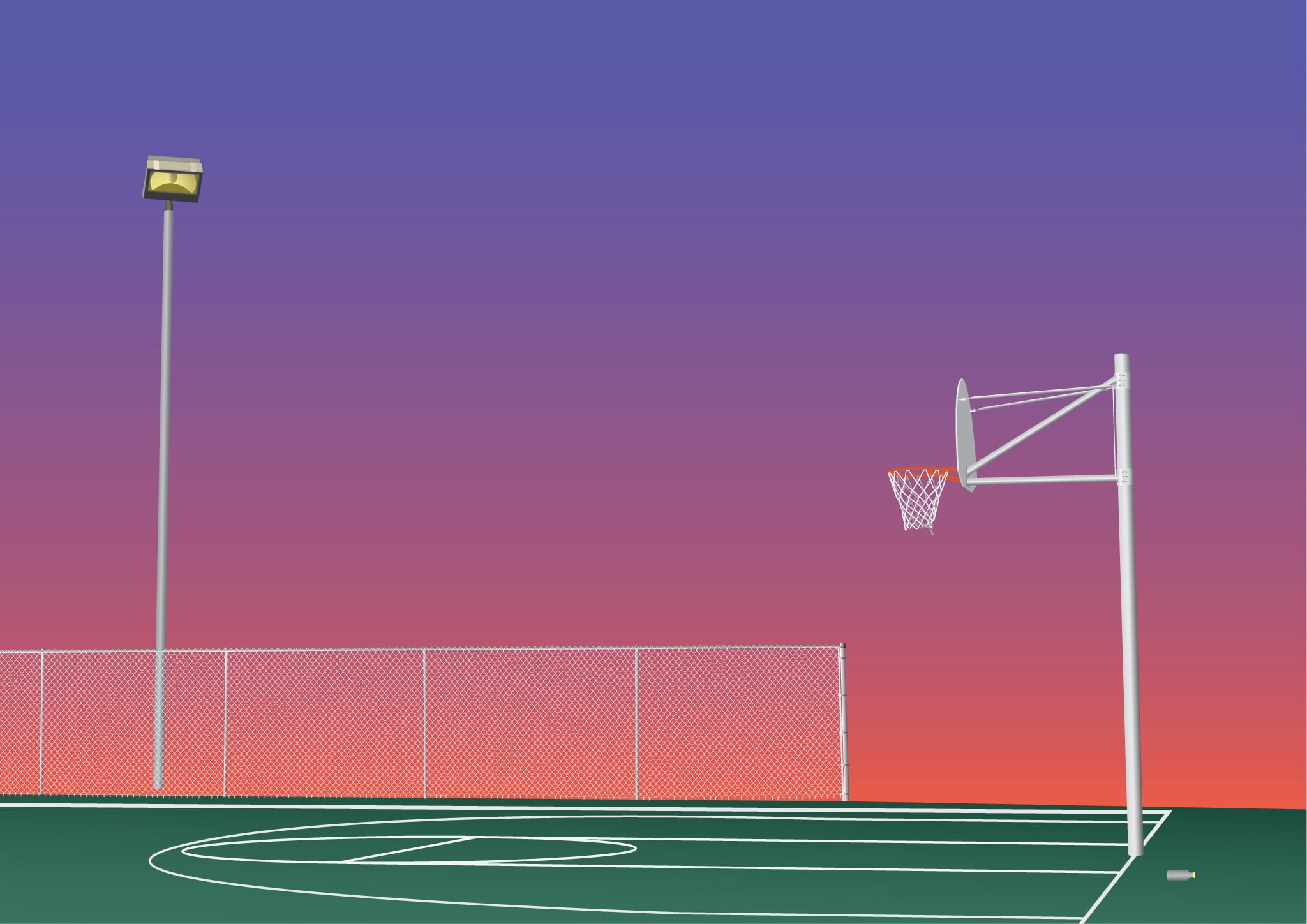Park Illustration Series Dusk