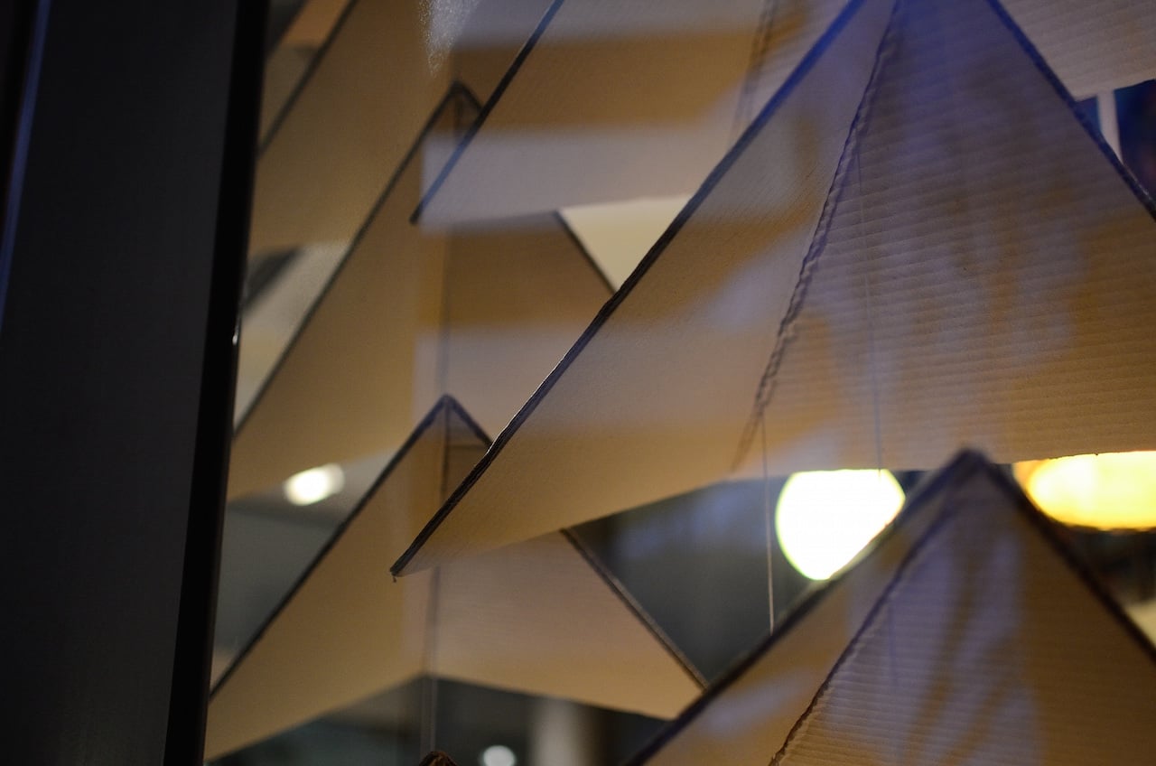 Object Gallery Residency Corrugated Cardboard Screen Installation Alejandro Nam