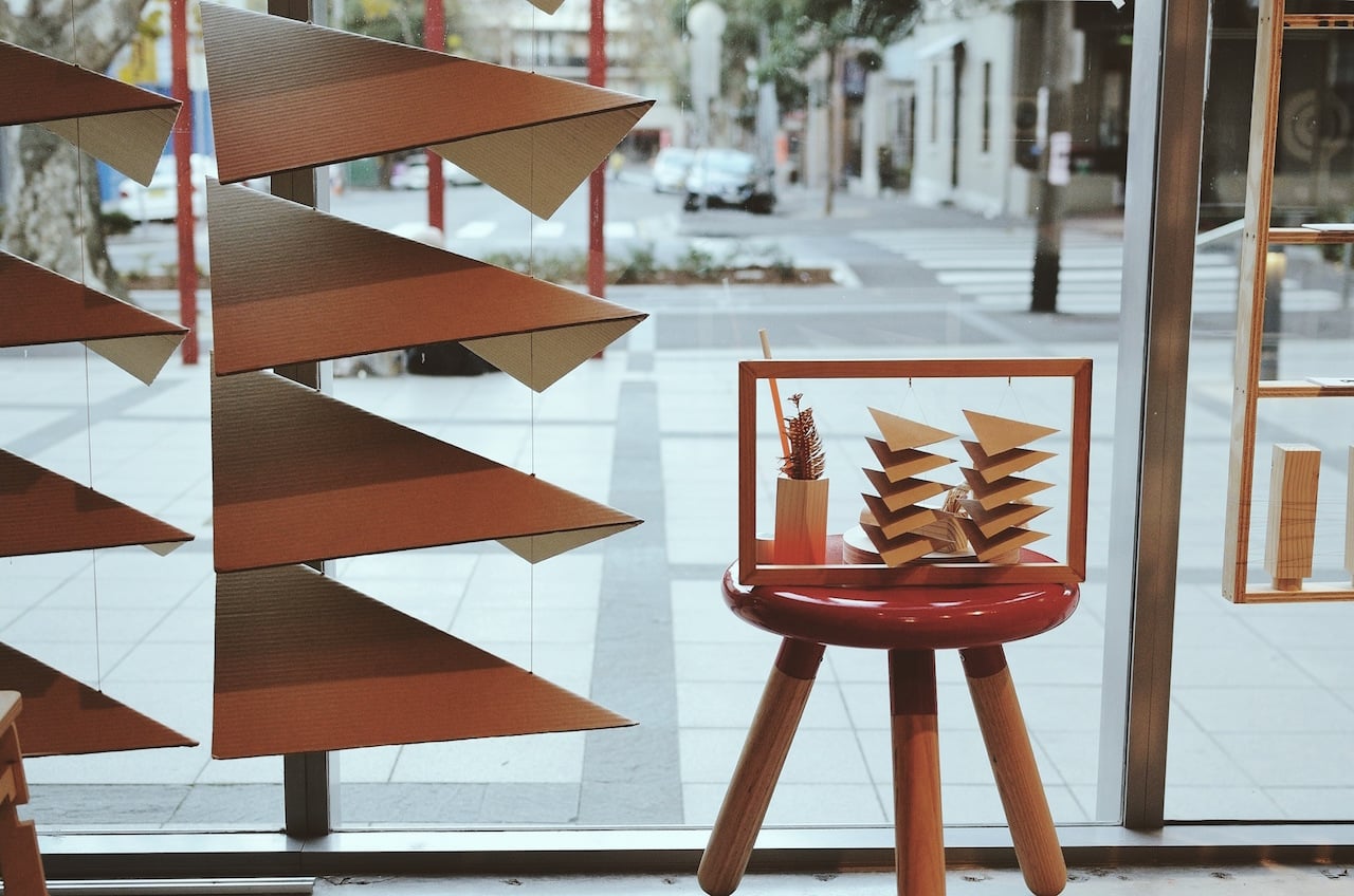 Object Gallery Residency Corrugated Cardboard Screen Installation Alejandro Nam