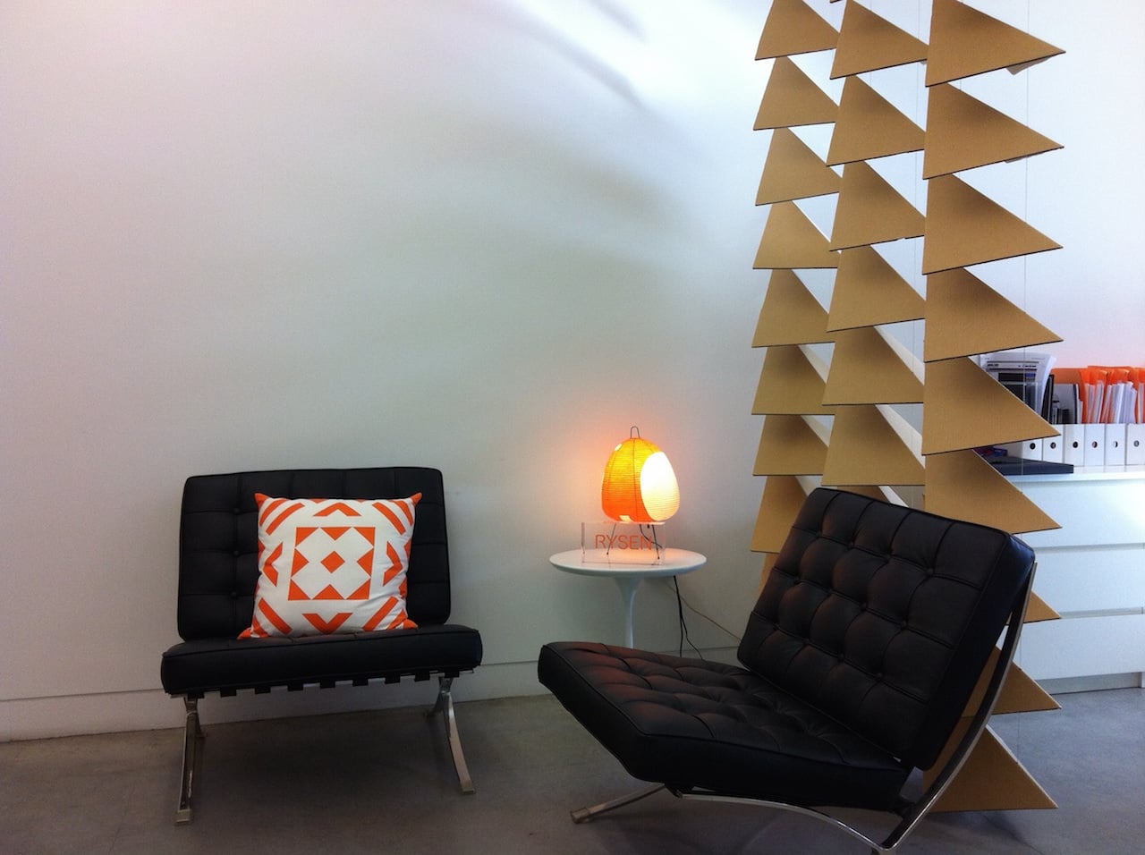 Rysen Creative Studio Corrugated Cardboard Screen Installation Alejandro Nam